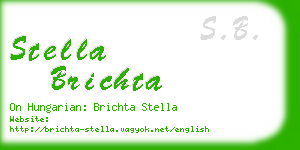 stella brichta business card
